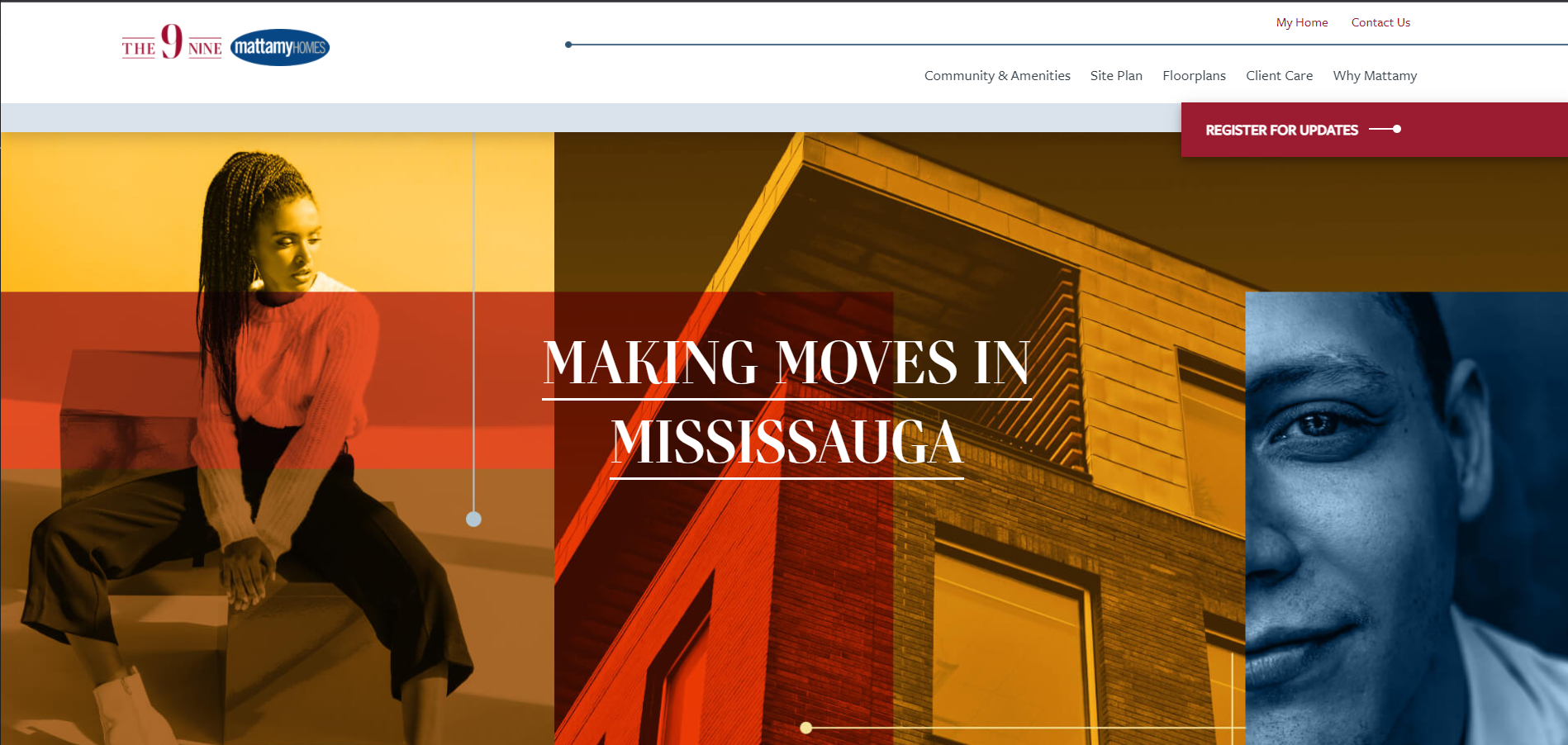 Illustrative image of Mattamy The Nine website