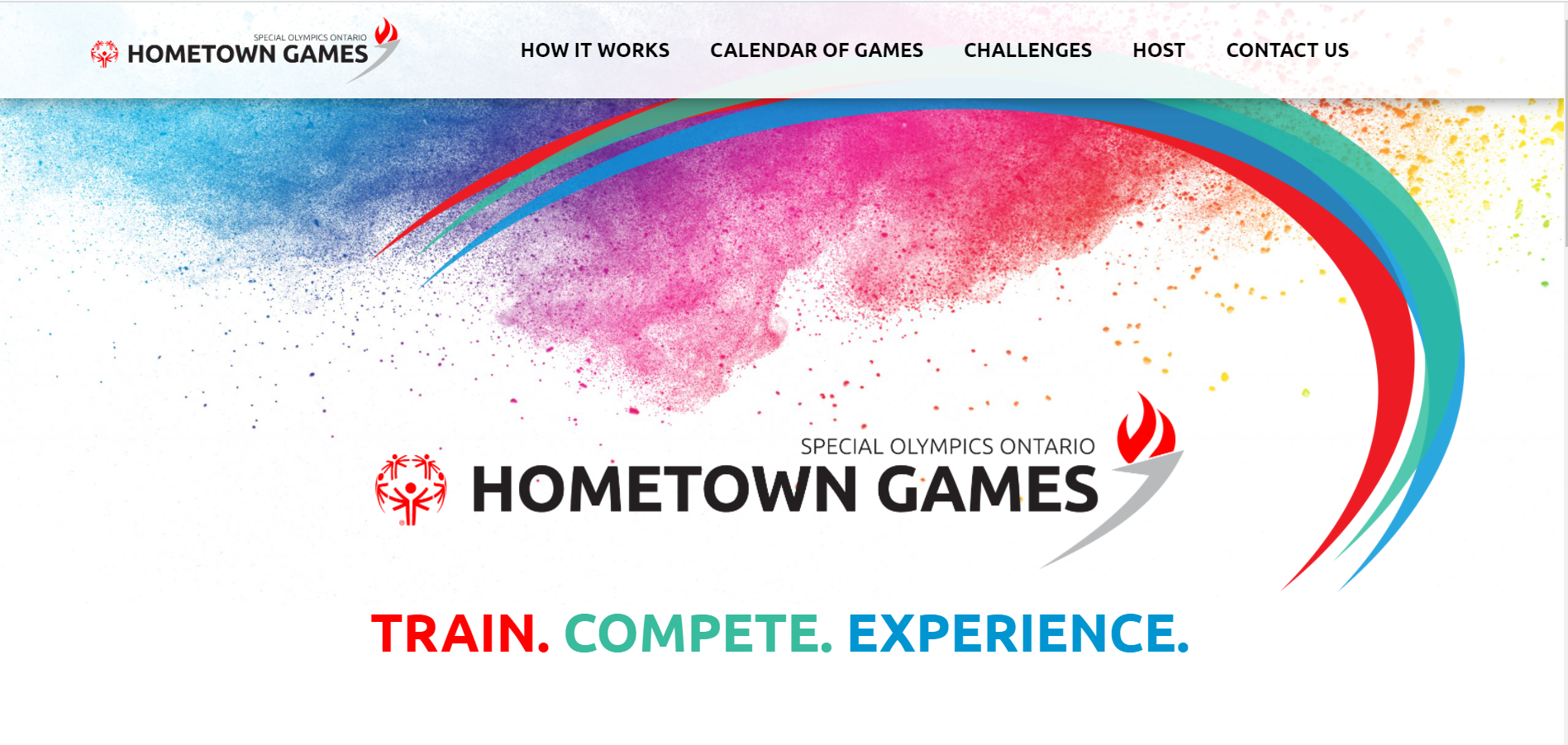 Illustrative image of Special Olympics website